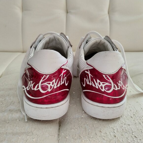 Women's Size US 7 (37) Christian Louboutin Fun Vieira Leather Sneakers - Picture 3 of 15